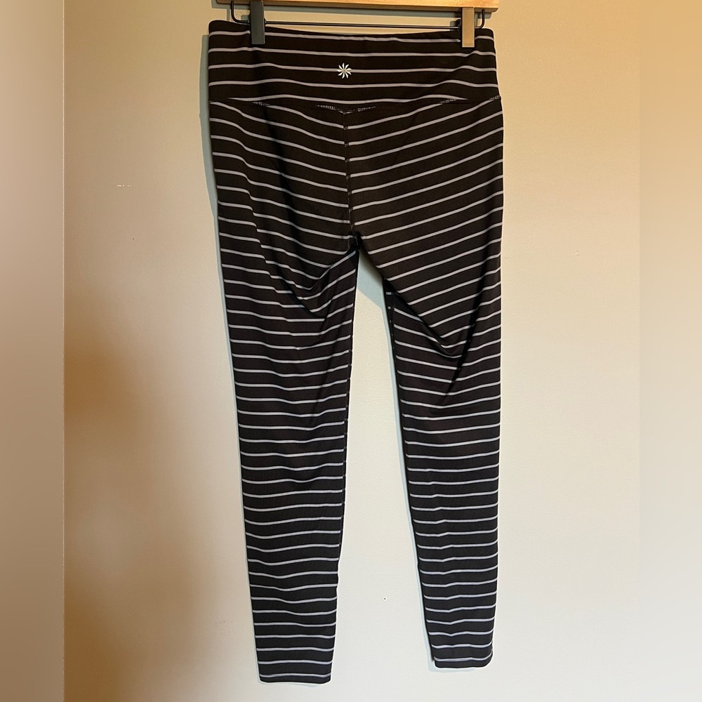 Athleta Striped Leggings Size Medium - Picture 2 of 6